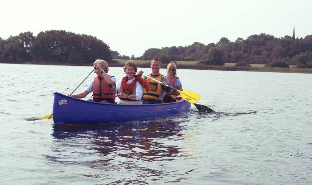 Kanu auf kleinem Plöner See