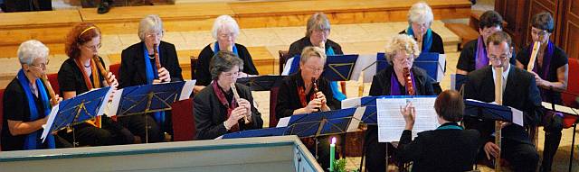 Flötenkreis der Kirchengemeinde Schönwalde Foto: Semjon Köhnke