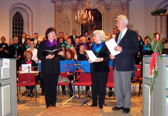 Dr. Brigitte Krüger, Erika Giese und Heinz Waldow - Foto: W. Loocks